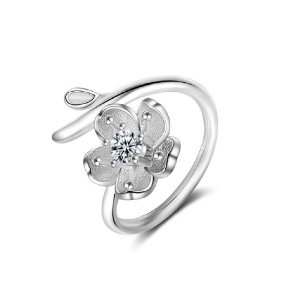 Flower & Branch Adjustable Ring - Picture 3 of 4